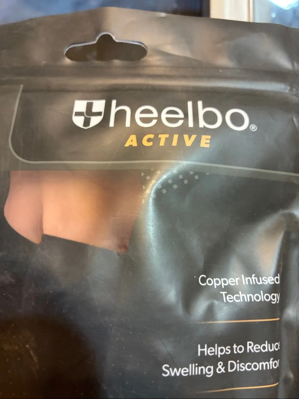 Heelbo Active Copper Compression Calf Sleeve — Black (Unisex L)